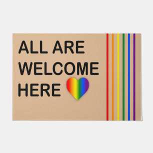 All Are Welcome Here Doormat/ Front Doormat