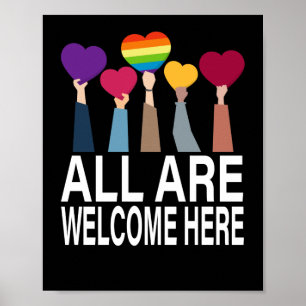 All Are Welcome Here Everyone is welcome here Poster