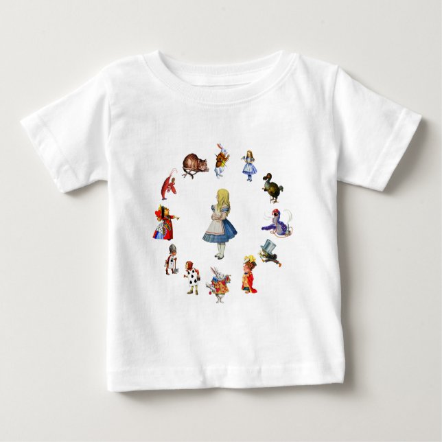 ALL AROUND ALICE IN WONDERLAND BABY T-Shirt (Front)