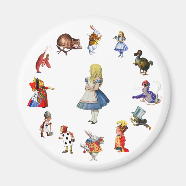 ALL AROUND ALICE IN WONDERLAND MAGNET (Front)