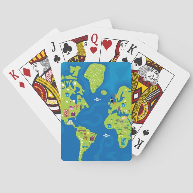 All Around the World Playing Cards (Back)