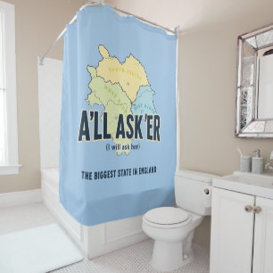 A'll Asker – Yorkshire's Biggest State Shower Curtain