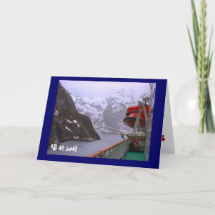 All at sea!, on the Norwegian fjords Card