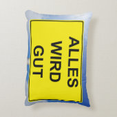 All becomes good sign with sky background decorative cushion (Back(Vertical))
