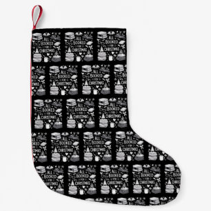 All Booked for Christmas Book Lover Bookish Gifts Small Christmas Stocking