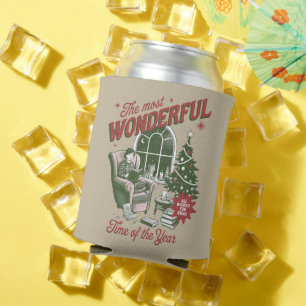 All Booked for Christmas Book The Most Wonderful Can Cooler