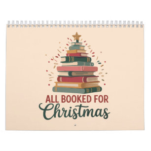 All Booked for Christmas Book Tree Xmas Teacher Calendar
