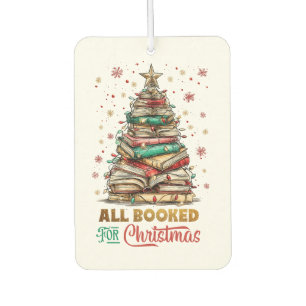 All Booked for Christmas  Car Air Freshener