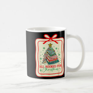 All Booked For Christmas Coquette Bow Tree Lights  Coffee Mug