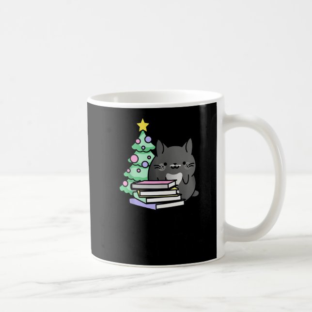 All Booked For Christmas Cozy Mystery, Book Lovers Coffee Mug (Right)