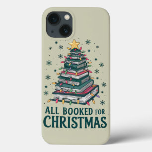 All Booked For Christmas Gift for Librarian Lover iPhone 13 Case