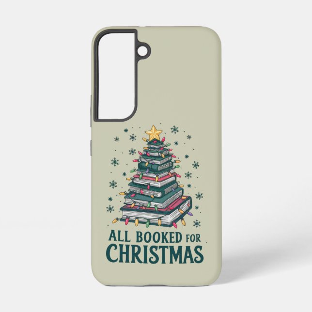 All Booked For Christmas Gift for Librarian Lover Samsung Galaxy S22 Case (Back)