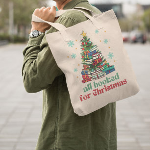 All Booked For Christmas Tote Bag