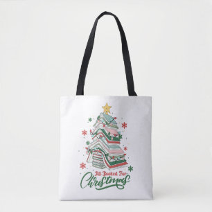 All Booked For Christmas Tote Bag