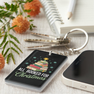 All Booked For Christmas Tree Books Teacher Xmas Key Ring