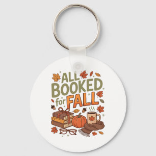 All Booked For Fall Autumn Thanksgiving Gifts For Key Ring
