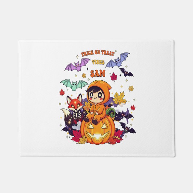 All Booked For Halloween  Teacher Ghost Doormat (Front)