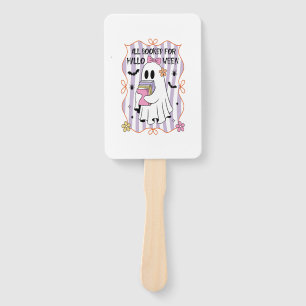 All Booked For Halloween  Teacher Ghost Hand Fan