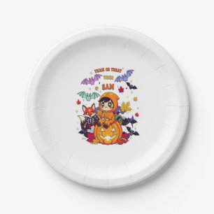 All Booked For Halloween  Teacher Ghost Paper Plate