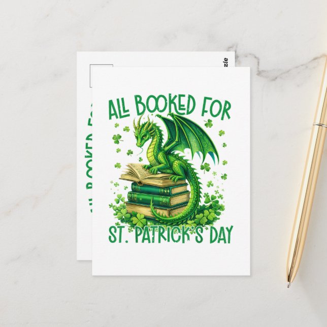All Booked for St Patrick's Day Postcard (Front/Back In Situ)