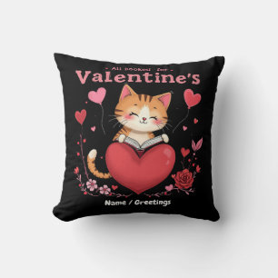  All Booked for Valentines A Perfect Valentine’s  Cushion