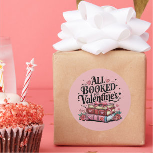 All booked for Valentine's Classic Round Sticker