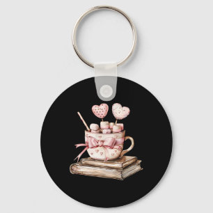 All Booked For Valentines Coquette Bow Teacher Boo Key Ring