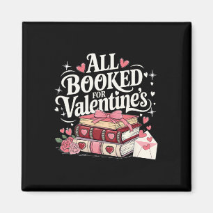 All Booked For Valentine's Day Pretty Coquette Rea Magnet