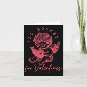 All Booked For Valentines Funny Cupid Teacher Vale Card