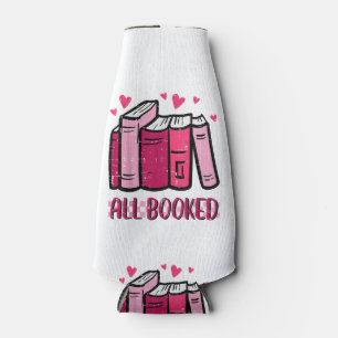 All Booked Funny Read Book Reading Librarian Men W Bottle Cooler