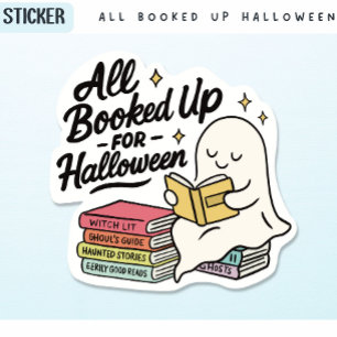 All Booked Up for Halloween Ghost Reading