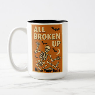 All Broken Up Since You're Gone Two-Tone Coffee Mug