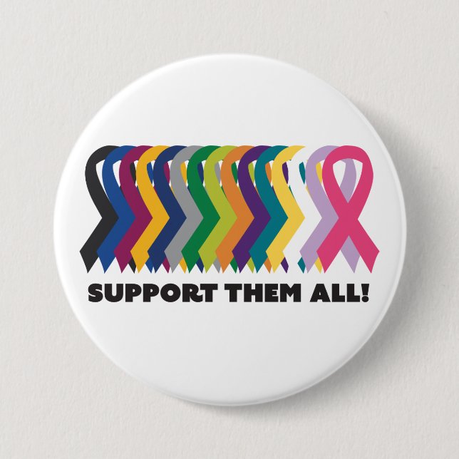 All Cancer Awareness 7.5 Cm Round Badge (Front)