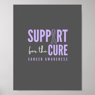 all cancer awareness.support.cure. Prints & Poster