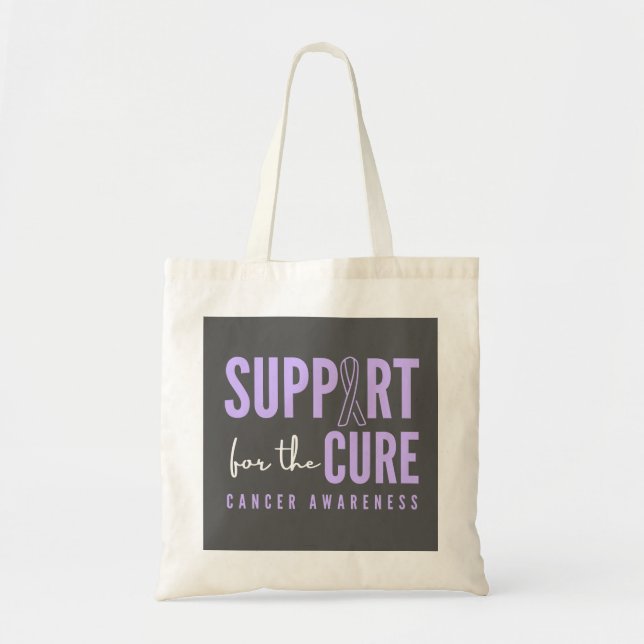 all cancer awareness. support. cure. Totes & Bags (Front)