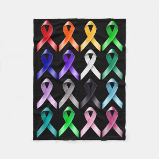All Cancer Awareness World Cancer Day  Fleece Blanket