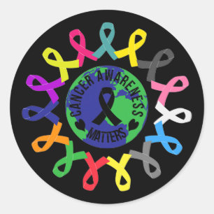 All Cancer Matters Awareness Cancer Support All Ri Classic Round Sticker
