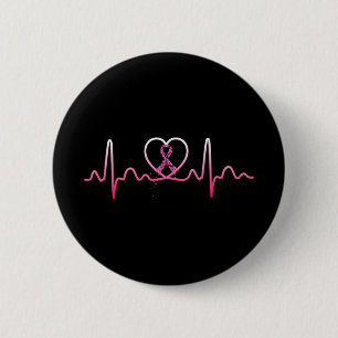 All Cancer Matters Awareness Day Heartbeat 6 Cm Round Badge