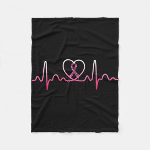 All Cancer Matters Awareness Day Heartbeat Fleece Blanket