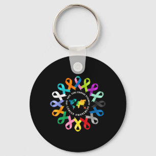 All Cancer Matters Awareness Fight Cancer Ribbon Key Ring