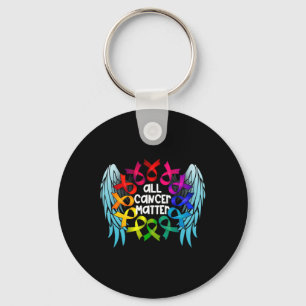 All Cancer Problem World Cancer Awareness Multicol Key Ring