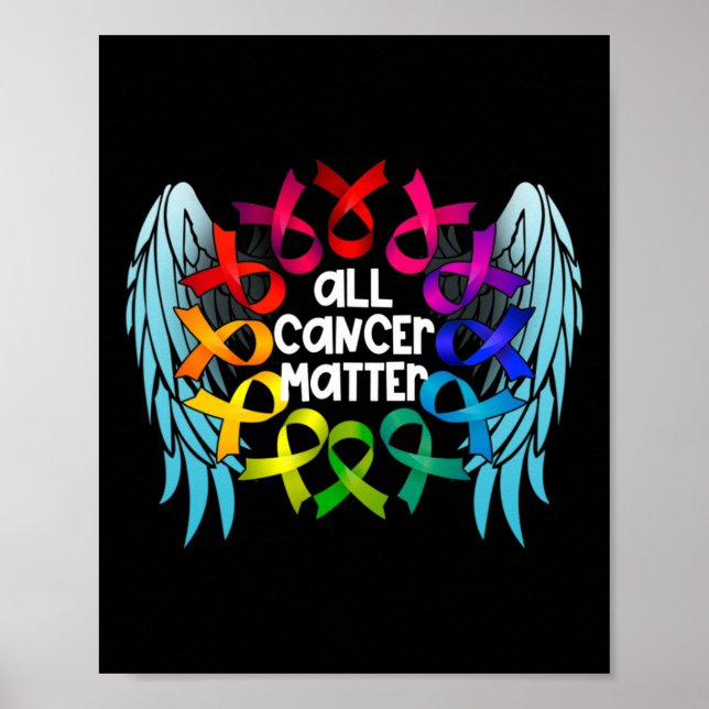 All Cancer Problem World Cancer Awareness Multicol Poster (Front)
