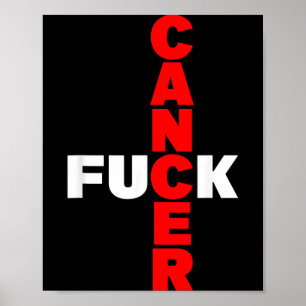 All Cancer Retro Cancer Awareness Men Women Funny Poster