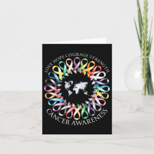 All Cancer S Survivors Awareness Fight Ribbon Supp Card