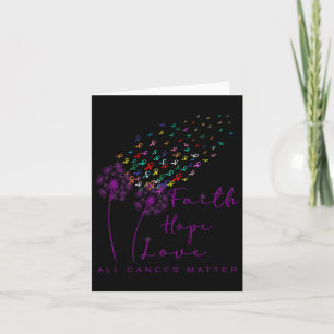 All Cances Problem All Ribbon World Cancer Awarene Card