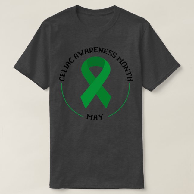 All Caps Celiac Disease Awareness Autoimmune disea T-Shirt (Design Front)