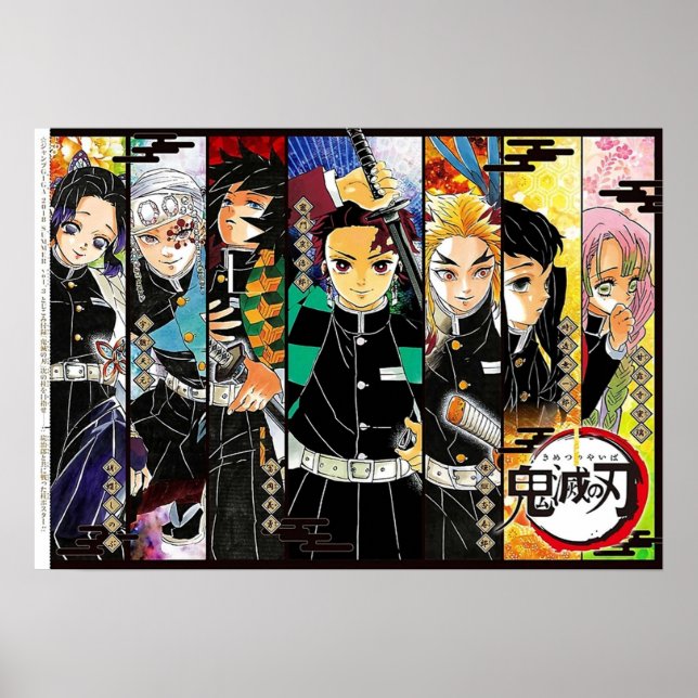 all caracter kimestu no yaiba poster (Front)