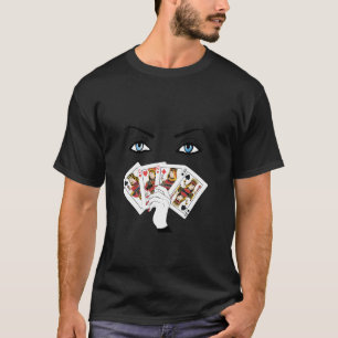 All casino queens playing her hand card player blu T-Shirt