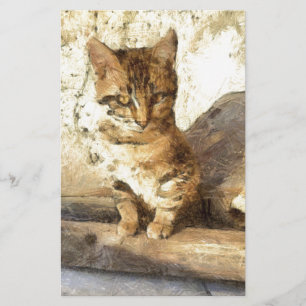 All Cats Are Black In The Dark Pencil Sketch Stationery