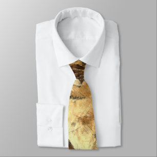 All Cats Are Black In The Dark Pencil Sketch Tie